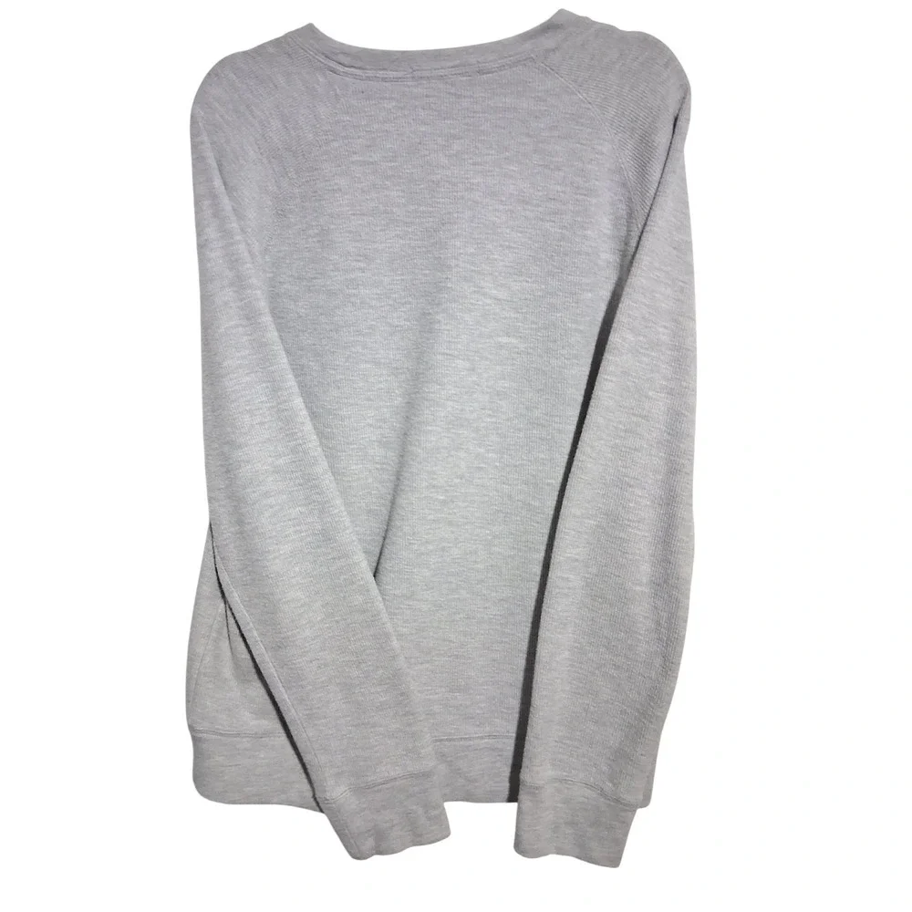 Banana Republic Waffle Knit Mens size Large Long Sleeve Grunge Preppy Casual Tee